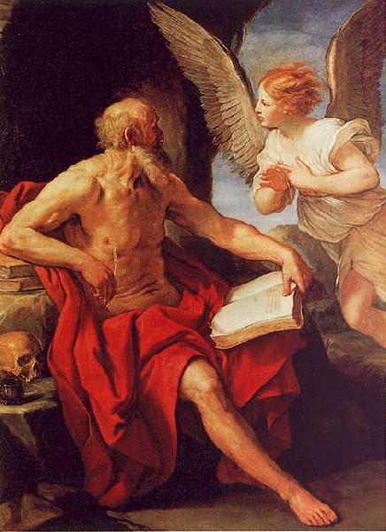 Guido Reni Saint Jerome and the Angel oil painting picture